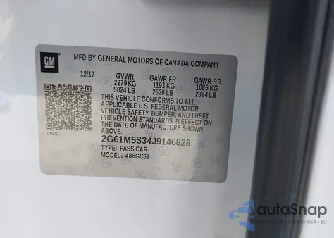 2018 Cadillac Xts Luxury from USA, damaged, VIN 2G61M5S34J9146828